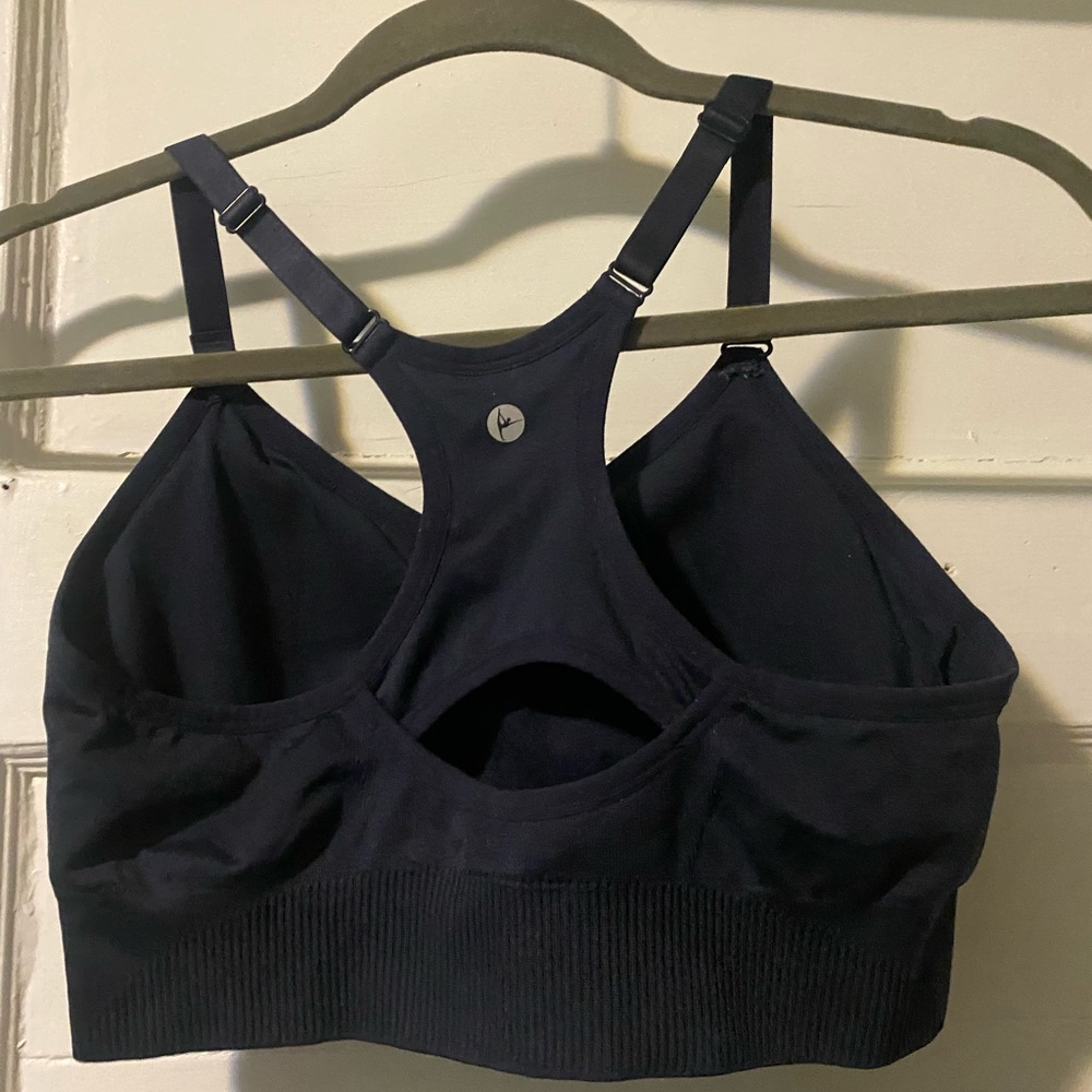 NWOT! 90 Degree By Reflex Navy Blue Sports Bra - Picture 6 of 8